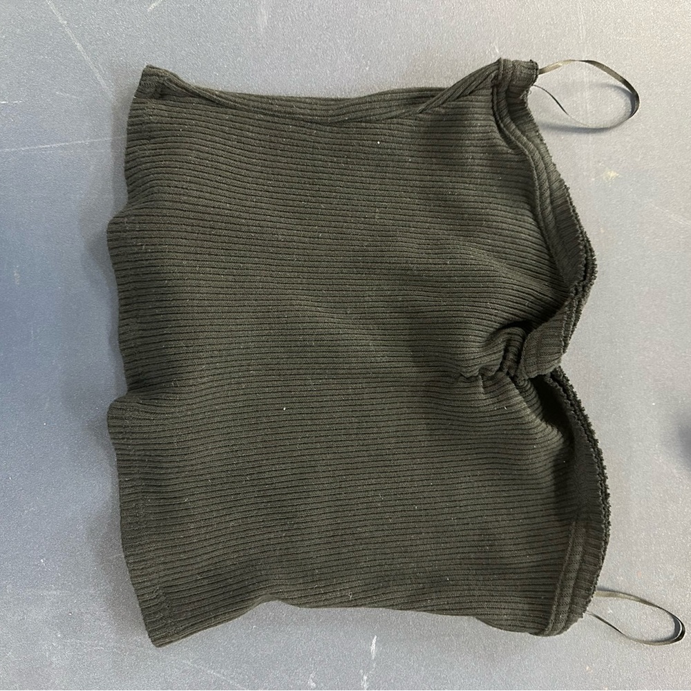 Urban Outfitters Black Ribbed Tube Top